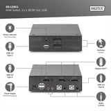 Digitus DS-12851, Switch KVM negro