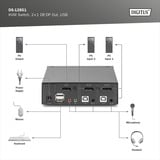 Digitus DS-12851, Switch KVM negro