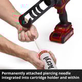 EINHELL Power X-Change pistola de cartuchos de batería TE-SG 18/10 Li - Solo, 18 Voltios rojo/Negro