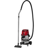 EINHELL TE-VC 36/25 Li S-Solo (2x 18Volt), Aspiradora en húmedo y en seco rojo/Acero fino