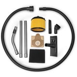 EINHELL TE-VC 36/25 Li S-Solo (2x 18Volt), Aspiradora en húmedo y en seco rojo/Acero fino