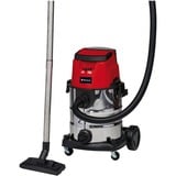 EINHELL TE-VC 36/25 Li S-Solo, Aspiradora en húmedo y en seco rojo/Acero fino