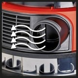 EINHELL TE-VC 36/25 Li S-Solo, Aspiradora en húmedo y en seco rojo/Acero fino
