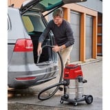 EINHELL TE-VC 36/25 Li S-Solo, Aspiradora en húmedo y en seco rojo/Acero fino