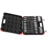 GEDORE Juego de puntas de destornillador y llave de vaso rojo, 1/2", Llave de tubo negro/Rojo