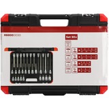 GEDORE Juego de puntas de destornillador y llave de vaso rojo, 1/2", Llave de tubo negro/Rojo