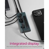ICY BOX IB-HUB1457-C31 USB 3.2 Gen 1 (3.1 Gen 1) Type-C 10000 Mbit/s Azul, Gris, Hub USB USB 3.2 Gen 1 (3.1 Gen 1) Type-C, USB 3.2 Gen 2 (3.1 Gen 2) Type-C, USB Tipo C, 10000 Mbit/s, Azul, Gris, Aluminio, 20 W