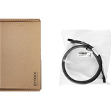 Icy Dock MB412L-B, Cable negro