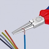 KNIPEX Alicates redondos (Alicates de punta larga) 30 35 160, Pinzas rojo/Azul
