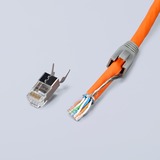 KNIPEX Pinza de engaste para conectores Western, Crimpadora azul/Rojo