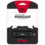 Kingston FURY 500G FURY RENEGADE M.2 2280 NVMe SSD, Unidad de estado sólido negro, 500 GB, M.2, 7300 MB/s