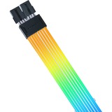 Lian Li Cable de extensión Strimer Wireless PW8-1W, GPU 2x6+2-Pin RGB, Cable alargador 