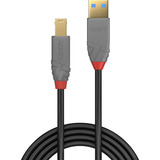 Lindy Cable USB 3.2 tipo A a B, Anthra Line gris