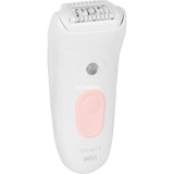 Procter & Gamble Silk-épil 5 5-000 28 pinzas Rosa, Blanco, Depiladora blanco/Rosa, Rosa, Blanco, 28 pinzas, MicroGrip, 0,5 mm, Batería, Batería integrada