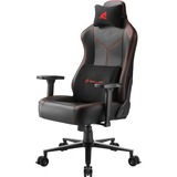 Sharkoon SGS30 Silla para videojuegos universal Asiento acolchado tapizado Negro, Rojo, Asientos de juego negro/Rojo, Silla para videojuegos universal, 130 kg, Asiento acolchado tapizado, Respaldo acolchado tapizado, 185 cm, Negro / Rojo