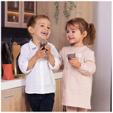 Smoby Cafetera espresso, Juego de rol negro/Plateado