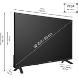 Telefunken D32F751X7CW, Televisor LED negro