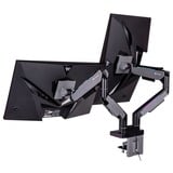 Thermaltake Brazo para monitor de juego RGB dual, Soporte de monitor negro