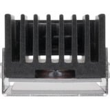 Thermaltake MS-1 M.2 2280 SSD Cooler, Cuerpo de refrigeración negro/Plateado