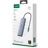 UGREEN Revodok 10-in-1 USB-C Hub, Estación de acoplamiento plateado
