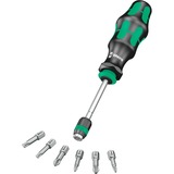 Wera Kraftform Kompakt 26, 7 piezas, Conjuntos de bits negro/Verde