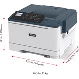 Xerox C310 A4 33 ppm Impresora inalámbrica a doble cara PS3 PCL5e/6 2 bandejas Total 251 hojas, Impresora láser a color gris/Azul, Laser, Color, 1200 x 1200 DPI, A4, 35 ppm, Impresión dúplex