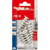fischer Taco para aislamiento FID II, Pasador gris claro