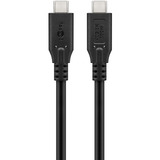 goobay Cable USB4 Gen 3x2, conector USB-C > conector USB-C, 40Gbit/s negro