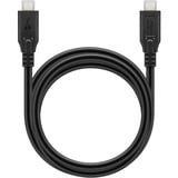 goobay Cable USB4 Gen 3x2, conector USB-C > conector USB-C, 40Gbit/s negro