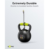 goobay Cable Y Cinch Plus negro/Plateado