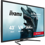 iiyama G-MASTER G4380UHSU-B2 pantalla para PC 108 cm (42.5") 3840 x 2160 Pixeles 4K Ultra HD LED Negro, Monitor de gaming negro, 108 cm (42.5"), 3840 x 2160 Pixeles, 4K Ultra HD, LED, 0,4 ms, Negro