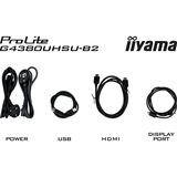 iiyama G-MASTER G4380UHSU-B2 pantalla para PC 108 cm (42.5") 3840 x 2160 Pixeles 4K Ultra HD LED Negro, Monitor de gaming negro, 108 cm (42.5"), 3840 x 2160 Pixeles, 4K Ultra HD, LED, 0,4 ms, Negro