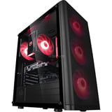 ALTERNATE Custom PC Series • Red Hero Essentials Gaming-PC negro/Transparente