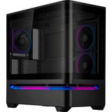 ASUS PRIME AP202 ARGB Mini Tower Negro, Cajas de torre negro, Mini Tower, PC, Negro, micro ATX, Mini-ITX, Metal, Juego