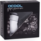 Alphacool 17487 accesorio o pieza de sistema de refrigeración para ordenador Kit de montaje, Conexiones blanco, Kit de montaje, Latón, Blanco, 1/4", Macho, Hembra