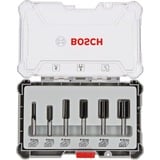 Bosch 2607017466 Juego de fresas 6 pieza(s) Juego de fresas, 8 mm, 6 pieza(s), 54, 50, 60, 60, 60, 60 mm, 20, 20, 30, 30, 30, 30 mm, 6, 8, 10, 12, 16, 20 mm
