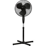 Clatronic VL 3603 S Negro, Ventilador negro, Ventilador sin aspas para el hogar, Negro, Piso, Metal, 40 cm, Botones