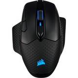 Corsair DARK CORE RGB SE ratón mano derecha RF Wireless + Bluetooth + USB Type-A Óptico 18000 DPI, Ratones para gaming negro, mano derecha, Óptico, RF Wireless + Bluetooth + USB Type-A, 18000 DPI, Negro