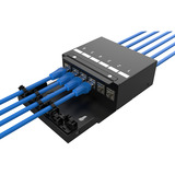 Digitus Caja de punto de consolidación 6P Keystone con gestor de cables negro