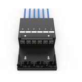 Digitus Caja de punto de consolidación 6P Keystone con gestor de cables negro