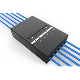 Digitus Caja de punto de consolidación 6P Keystone con gestor de cables negro