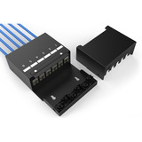 Digitus Caja de punto de consolidación 6P Keystone con gestor de cables negro