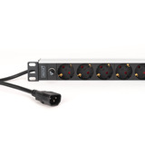 Digitus DN-95437, Regleta negro/Aluminio
