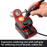 EINHELL Power X-Change Soldador a batería TE-SI 18/480 Li E - Solo, 18 Voltios rojo/Negro