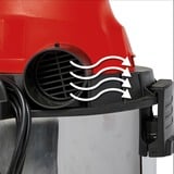 EINHELL TC-VC 1930 S Negro, Gris, Rojo 30 L 1500 W, Aspiradora en húmedo y en seco rojo/Plateado, Seca y húmeda, Negro, Gris, Rojo, 30 L, 19 kPa, 2,5 m, 2,5 m