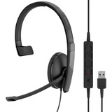 EPOS | Sennheiser ADAPT SC 130 USB, Auriculares con micrófono negro