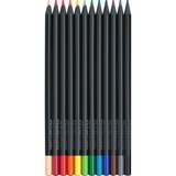 Faber-Castell 116412 lápiz de color Multicolor 12 pieza(s), Conjunto negro, Multicolor, 12 pieza(s)
