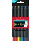 Faber-Castell 116412 laápiz de color Multicolor 12 pieza(s), Conjunto negro, Multicolor, 12 pieza(s)