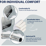 HUDORA Guantes de portero para niños, gris, Talla S gris/blanco