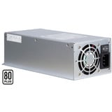 Inter-Tech ASPOWER U2A-B20600-S unidad de fuente de alimentación 600 W 20+4 pin ATX Acero inoxidable, Fuente de alimentación de PC gris, 600 W, 115 - 230 V, 90%, Sobreintensidad, Sobretensión, Sobrevoltaje, Sobrecalentamiento, Cortocircuito, 20+4 pin ATX, Servidor